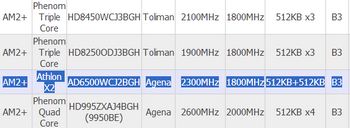 Athlon X2 6500 processor